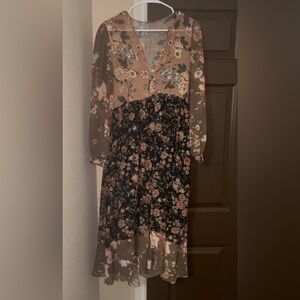 Floral Long Sleeve Dress